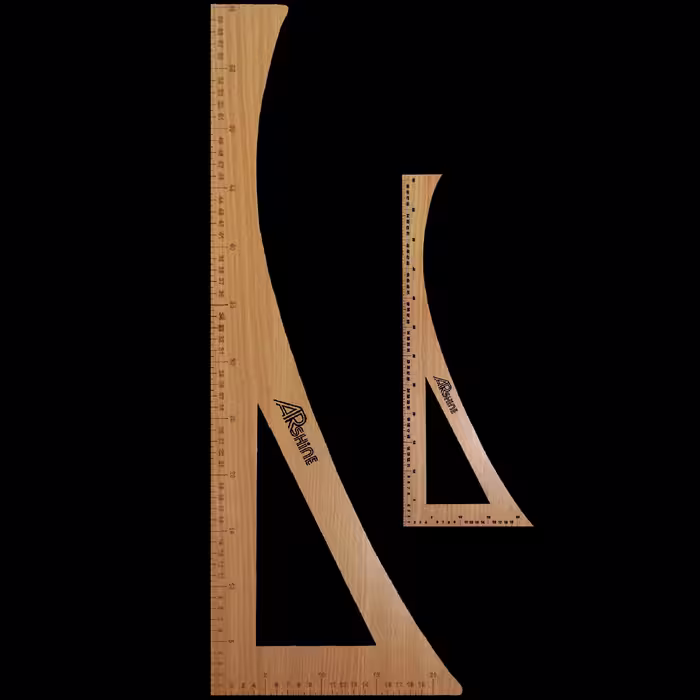 خط کش خیاطی آرشاین کد AR-11 مجموعه 11 عددی 