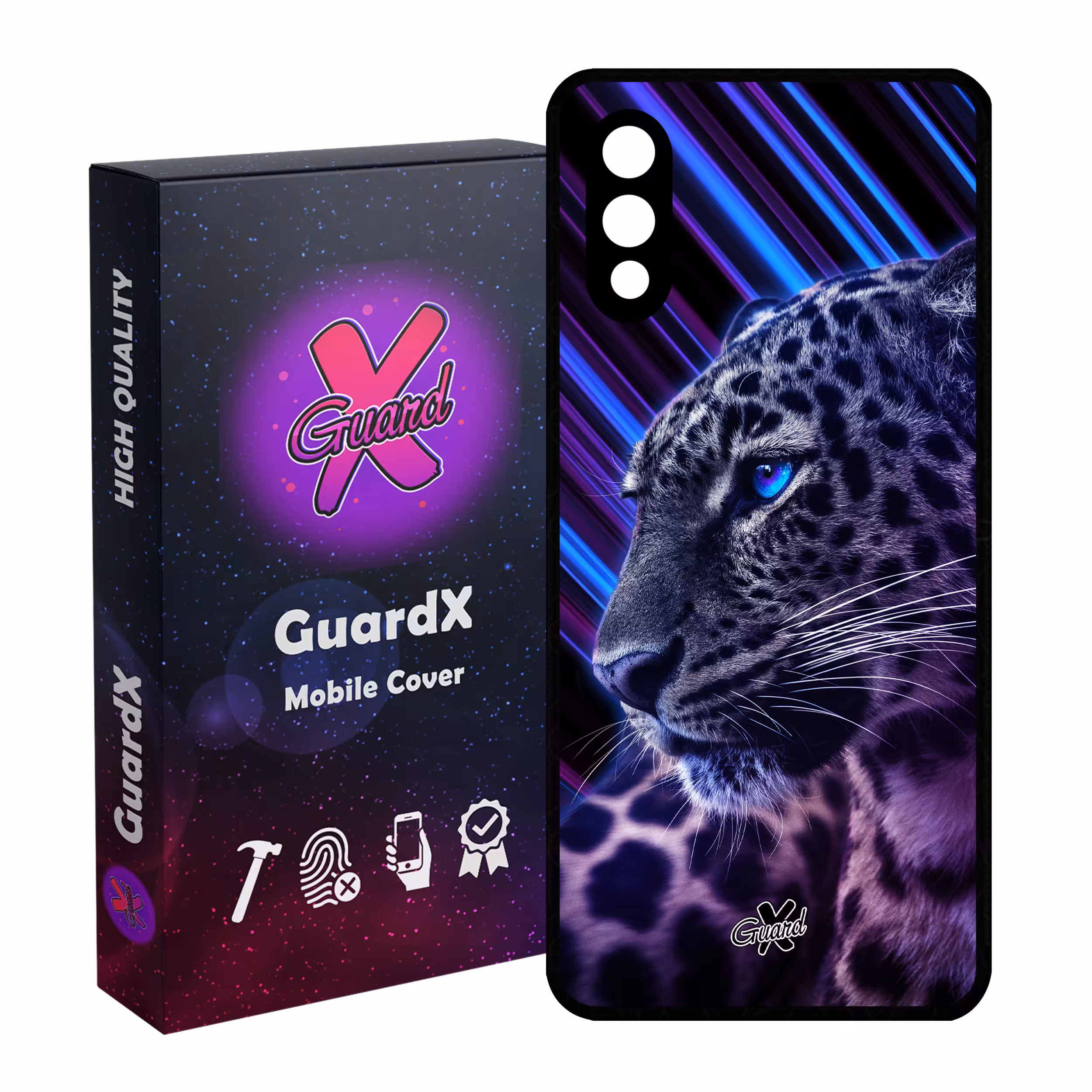 کاور گارد ایکس طرح Leopard مدل Glass10206 مناسب برای گوشی موبایل سامسونگ Galaxy A02 / M02