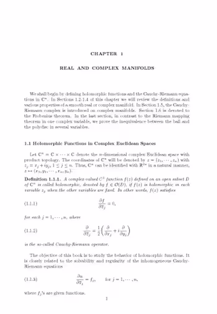 خرید و دانلود نسخه کامل کتاب Partial differential equations in several complex variables