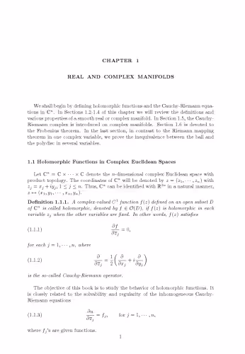 خرید و دانلود نسخه کامل کتاب Partial differential equations in several complex variables