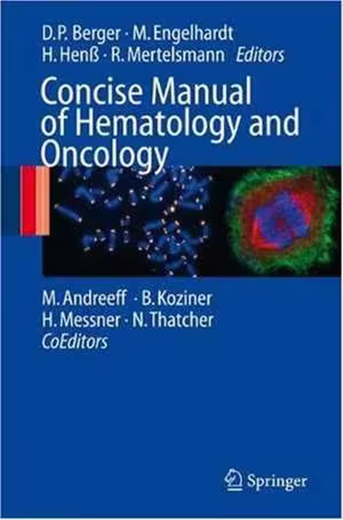 [PDF] دانلود کتاب Concise Manual Of Hematology And Oncology, 2008