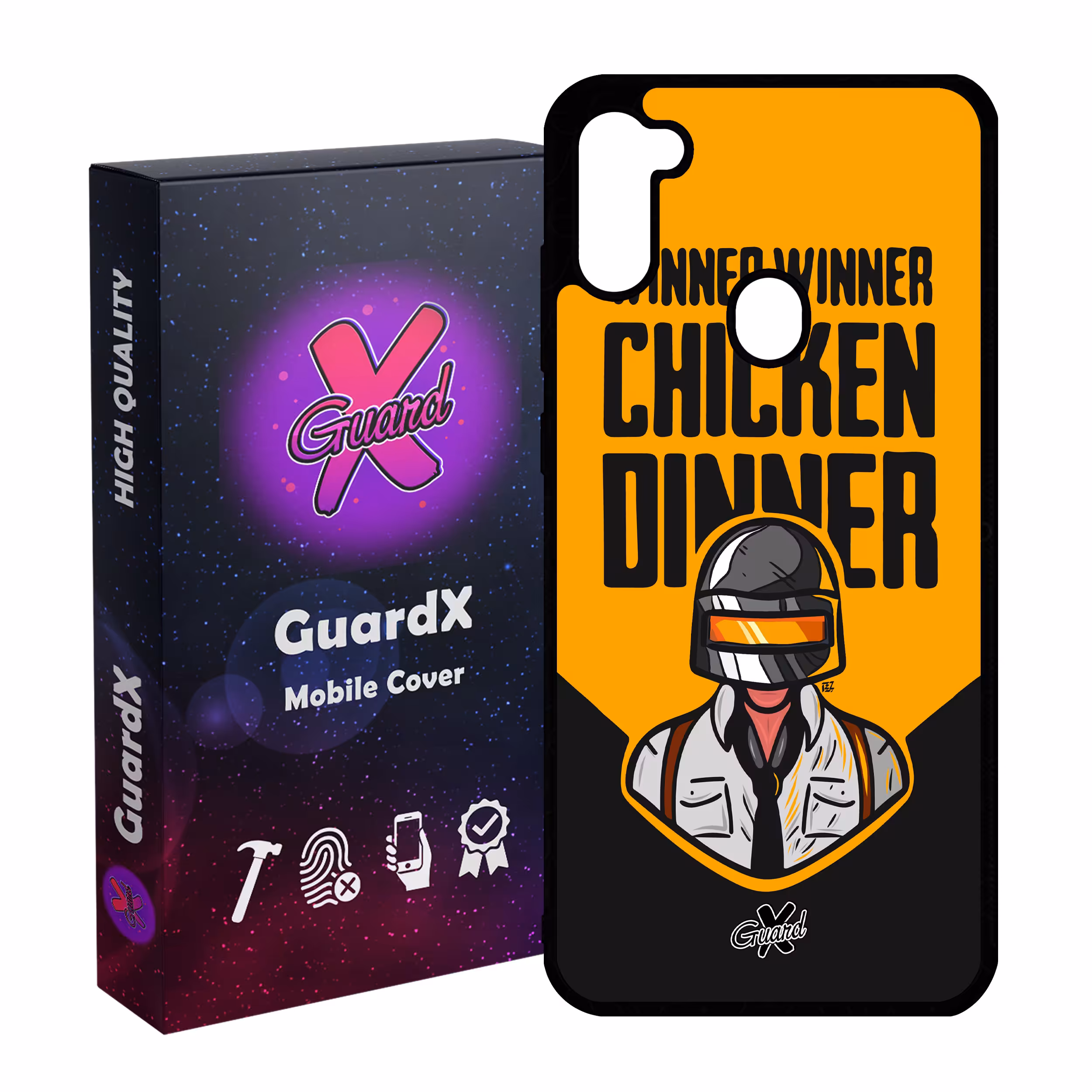 کاور گارد ایکس طرح Pubg مدل Glass10182 مناسب برای گوشی موبایل سامسونگ Galaxy A11 / M11