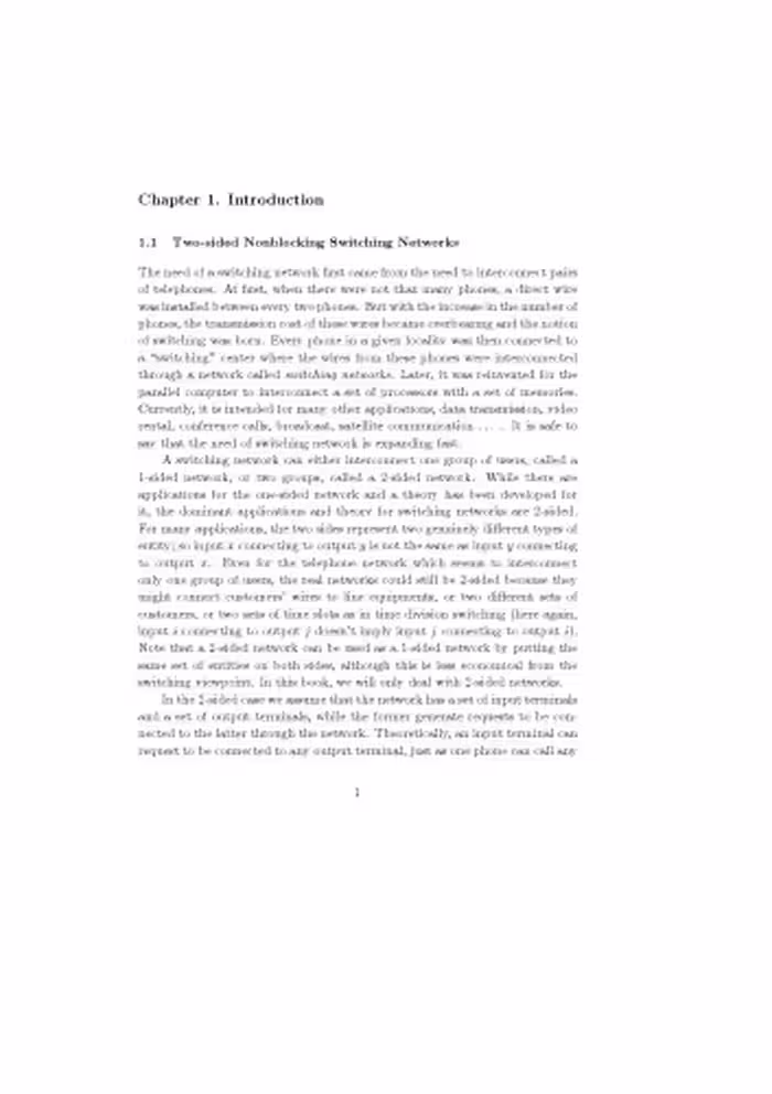 خرید و دانلود نسخه کامل کتاب Mathematical Theory of Nonblocking Switching Networks