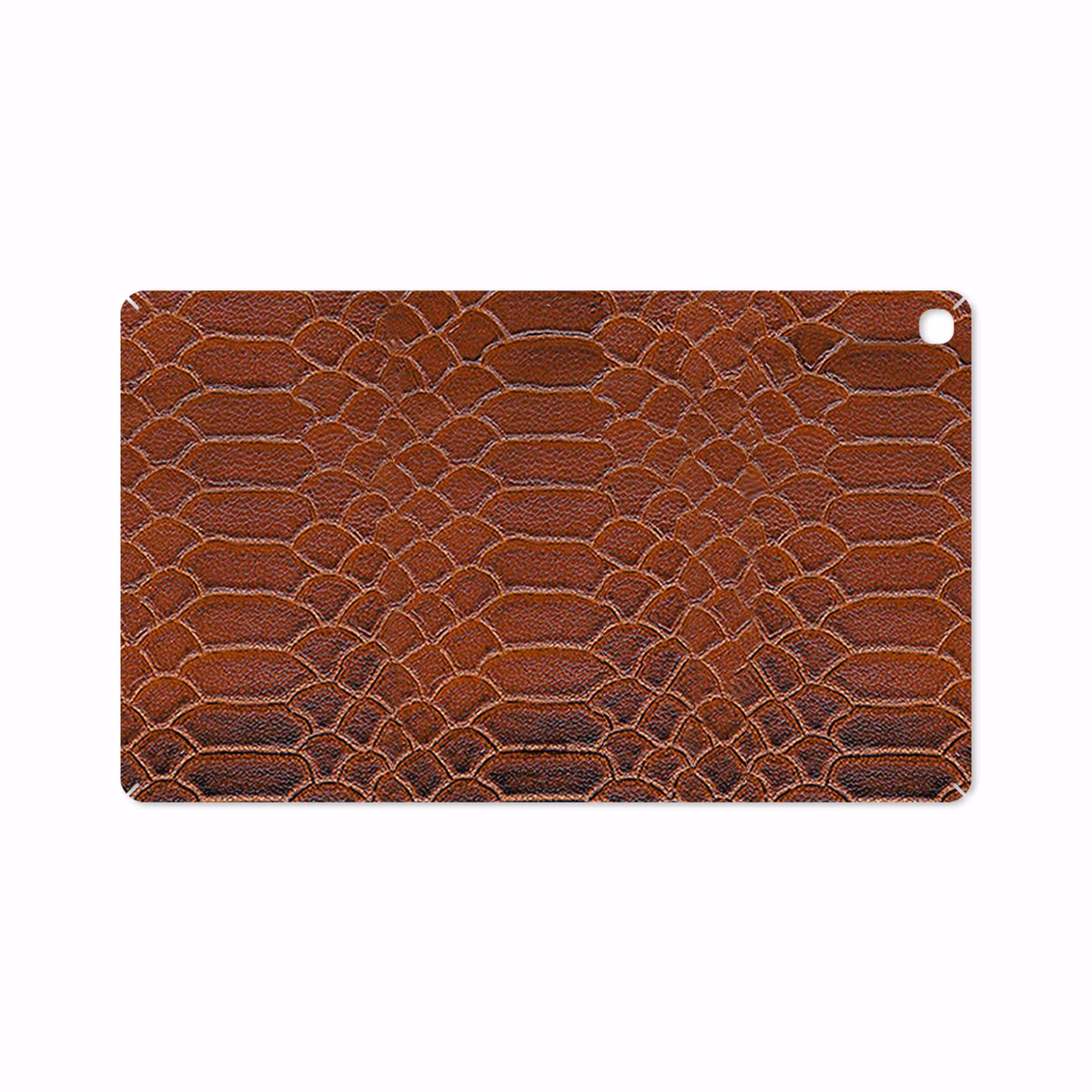 برچسب پوششی ماهوت مدل Brown-Snake-Leather مناسب برای تبلت سامسونگ Galaxy Tab A 10.1 2019 T515