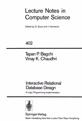 خرید و دانلود نسخه کامل کتاب Interactive Relational Database Design: A Logic Programming Implementation