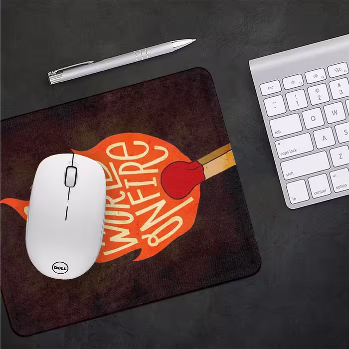 ماوس پد طرح اعتراضی دنیارو به آتش بکش کد 3396
