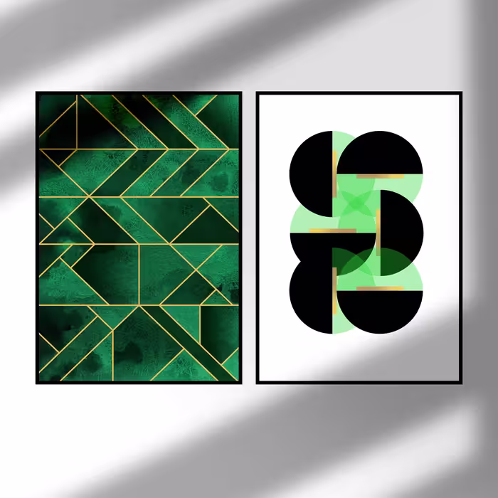 تابلو مدل Green design بسته 2 عددی