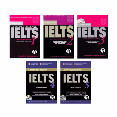 کتاب IELTS Cambridge اثر جمعی از نویسندگان انتشارات الوندپویان جلد 1 تا 5