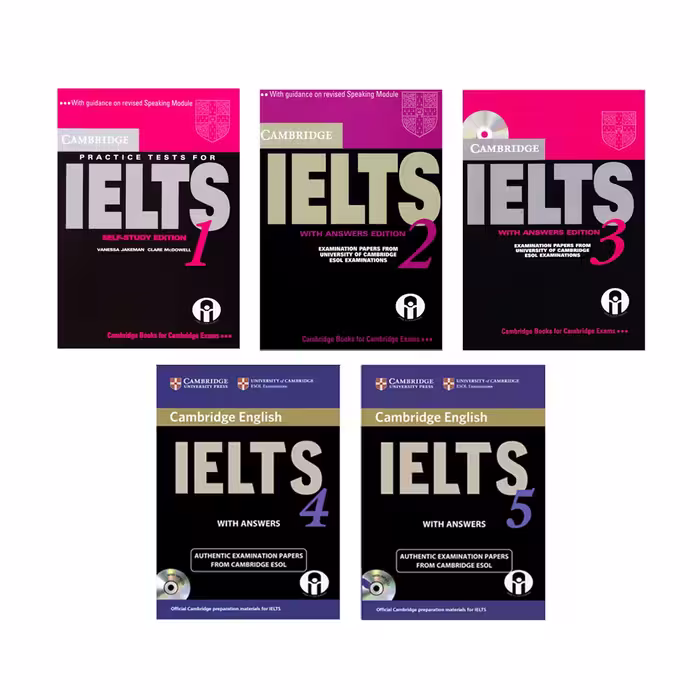 کتاب IELTS Cambridge اثر جمعی از نویسندگان انتشارات الوندپویان جلد 1 تا 5