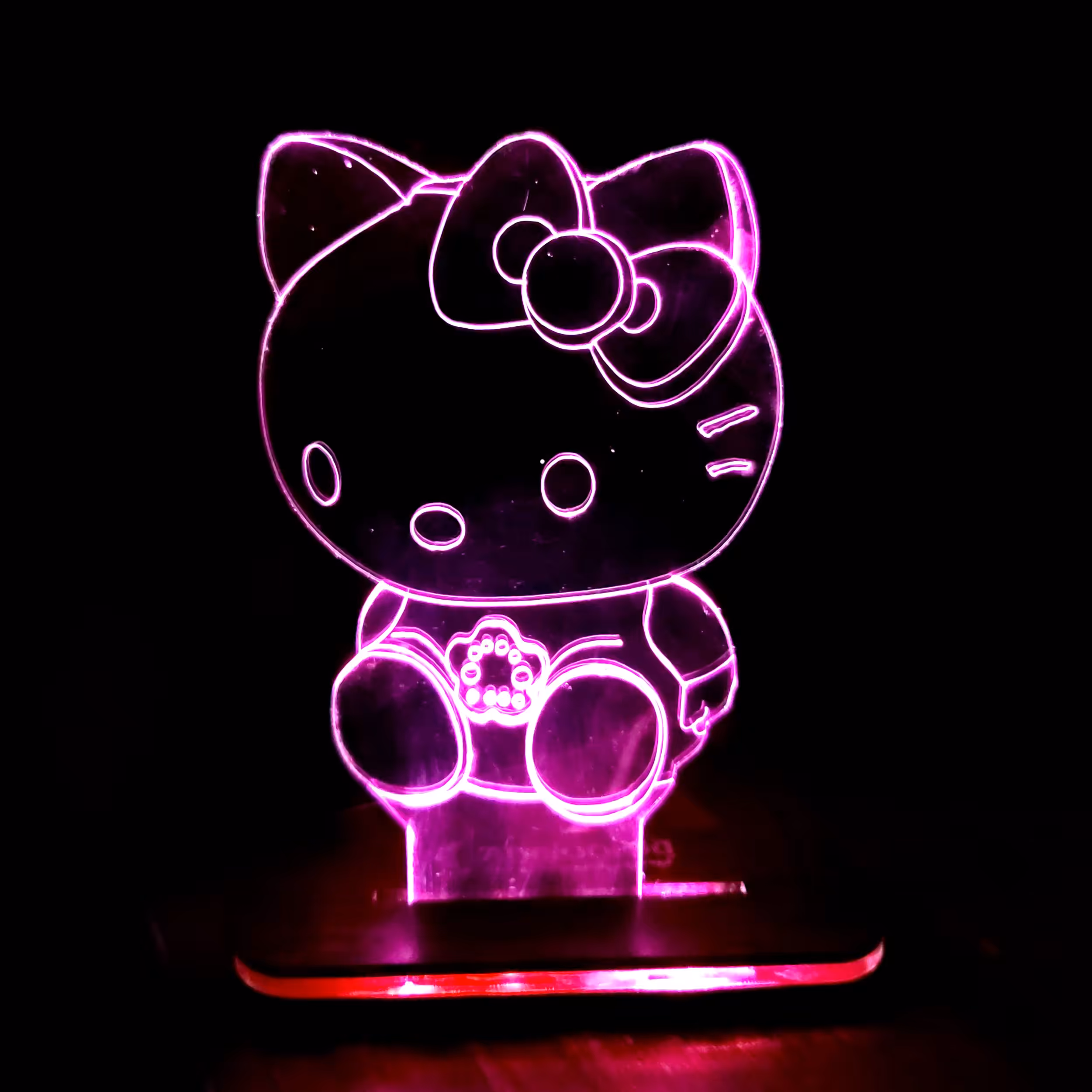 چراغ خواب مدل بالبینگ سه بعدی طرح کیتی kitty کد 2039