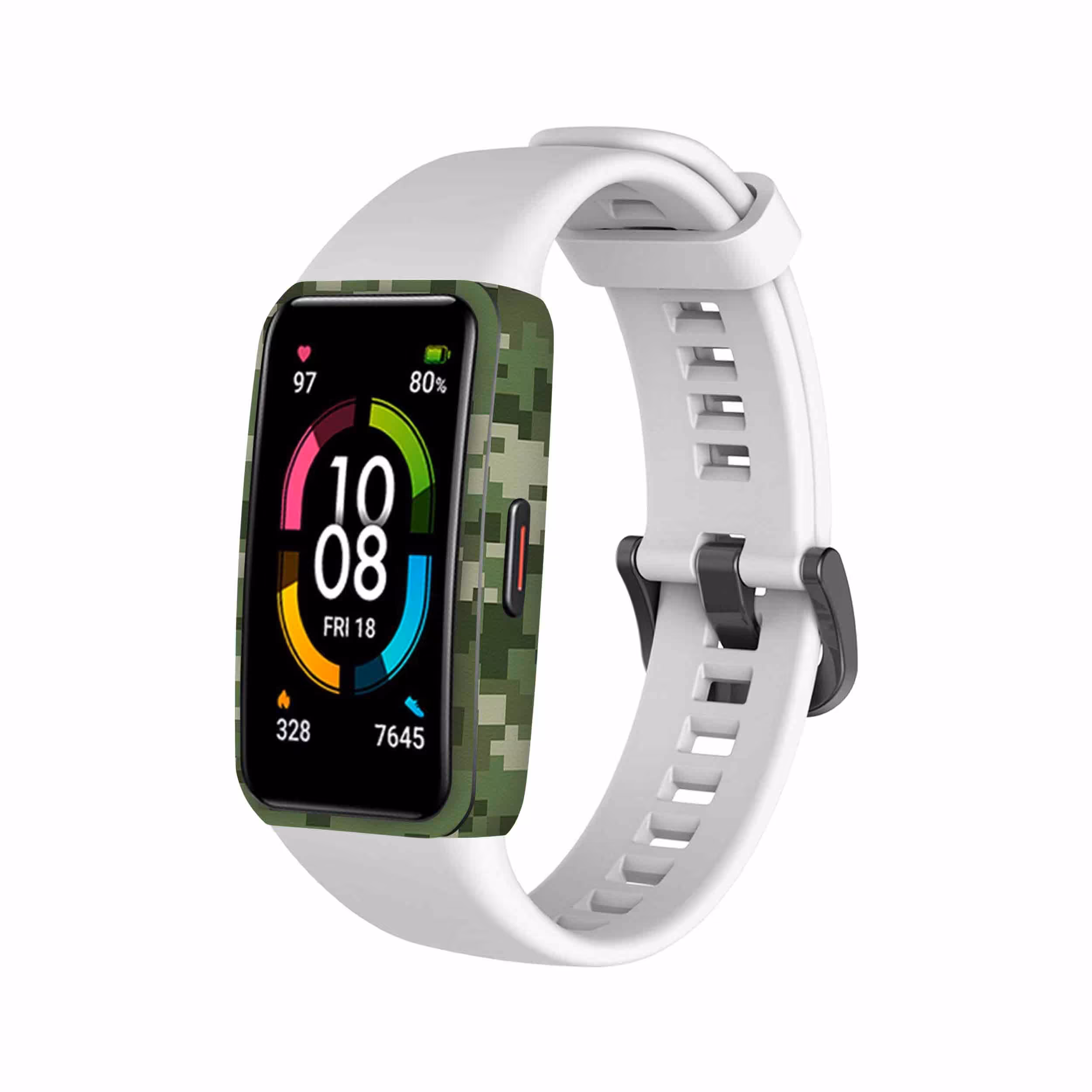 برچسب ماهوت طرح Army Green Pixel مناسب برای ساعت هوشمند هوآوی band 6