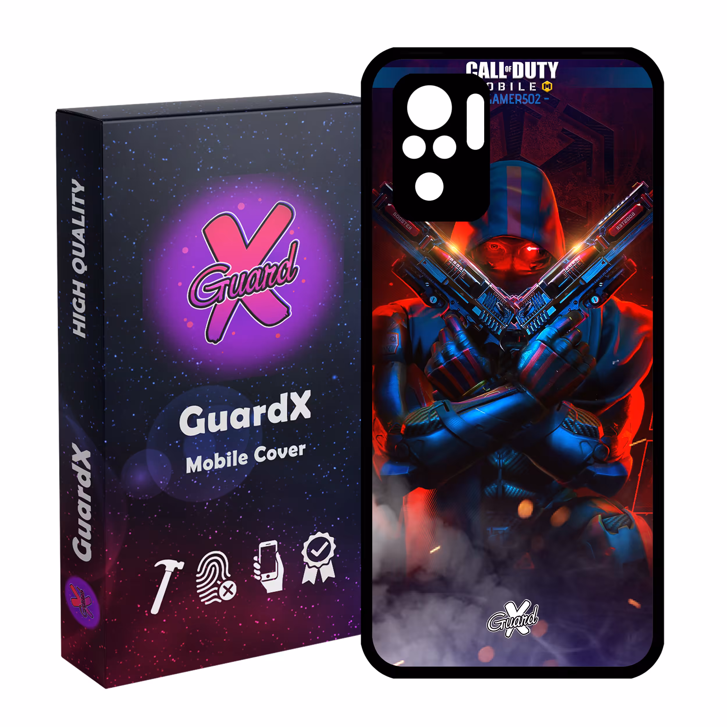 کاور گارد ایکس طرح Call Of Duty مدل Glass10388 مناسب برای گوشی موبایل شیائومی Redmi Note 10 4G / Redmi Note 10S