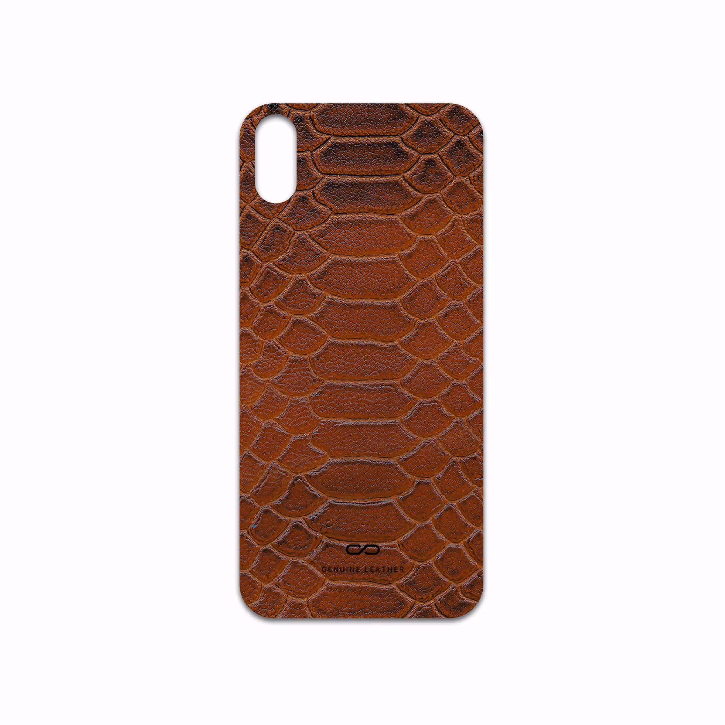 برچسب پوششی ماهوت مدل Brown-Snake-Leather مناسب برای گوشی موبایل داکس Botlex 2