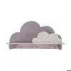 شلف دیواری اتاق کودک طرح ابر مدل MKids52-Lilac