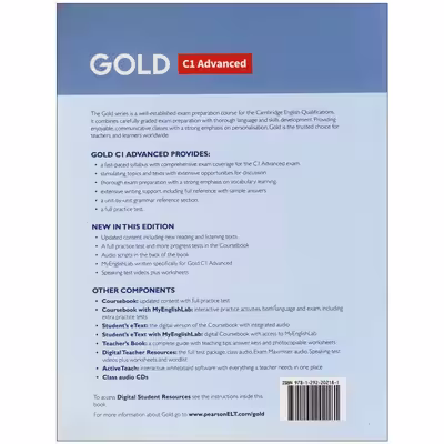 Gold C1 Advanced اثر Jan sally burgess and amanda thomas انتشارات Pearson