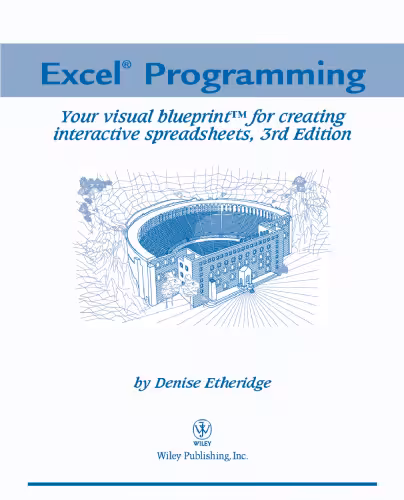 خرید و دانلود نسخه کامل کتاب Excel Programming: Your visual blueprint for creating interactive spreadsheets