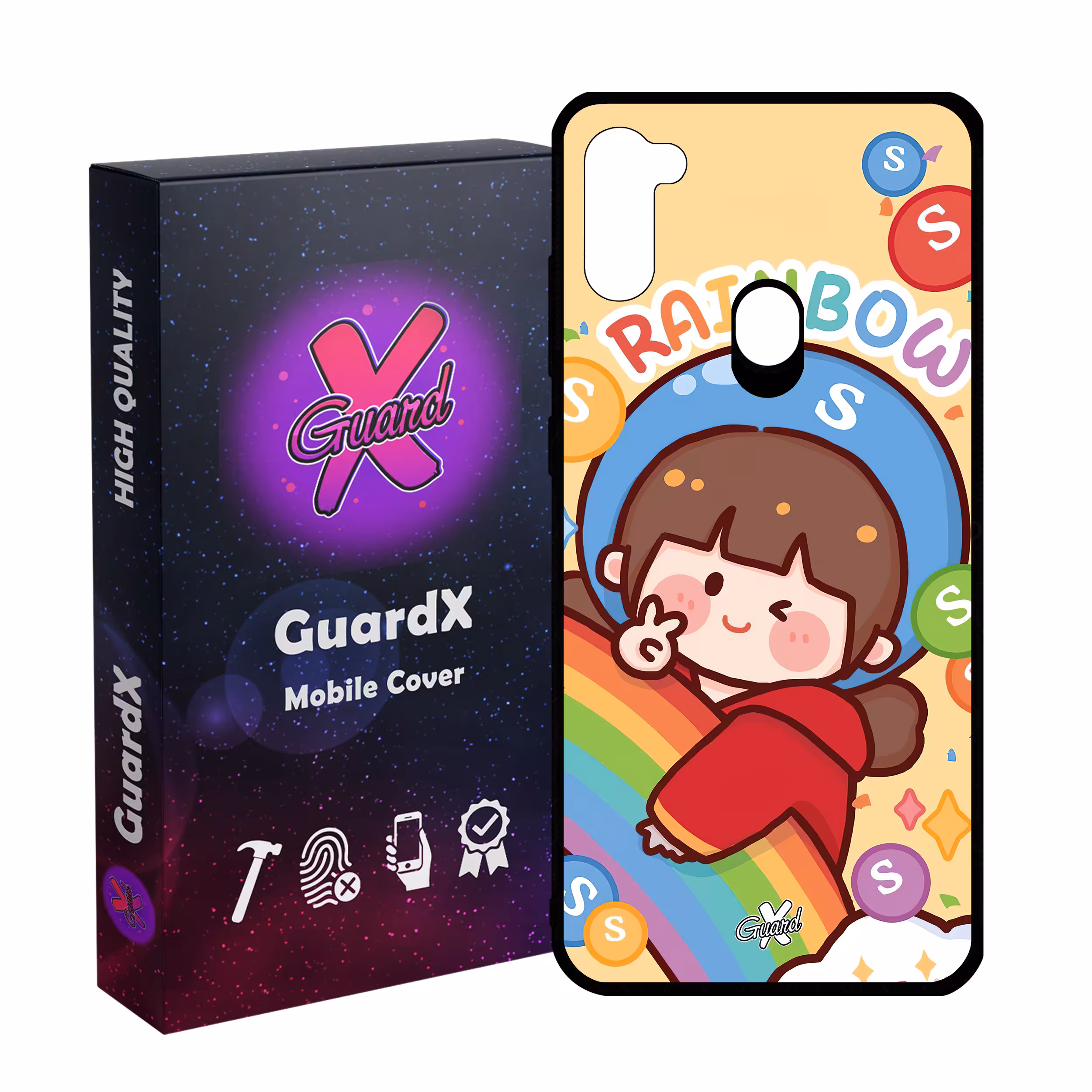 کاور گارد ایکس طرح Girl مدل Glass10520 مناسب برای گوشی موبایل سامسونگ Galaxy A11/M11