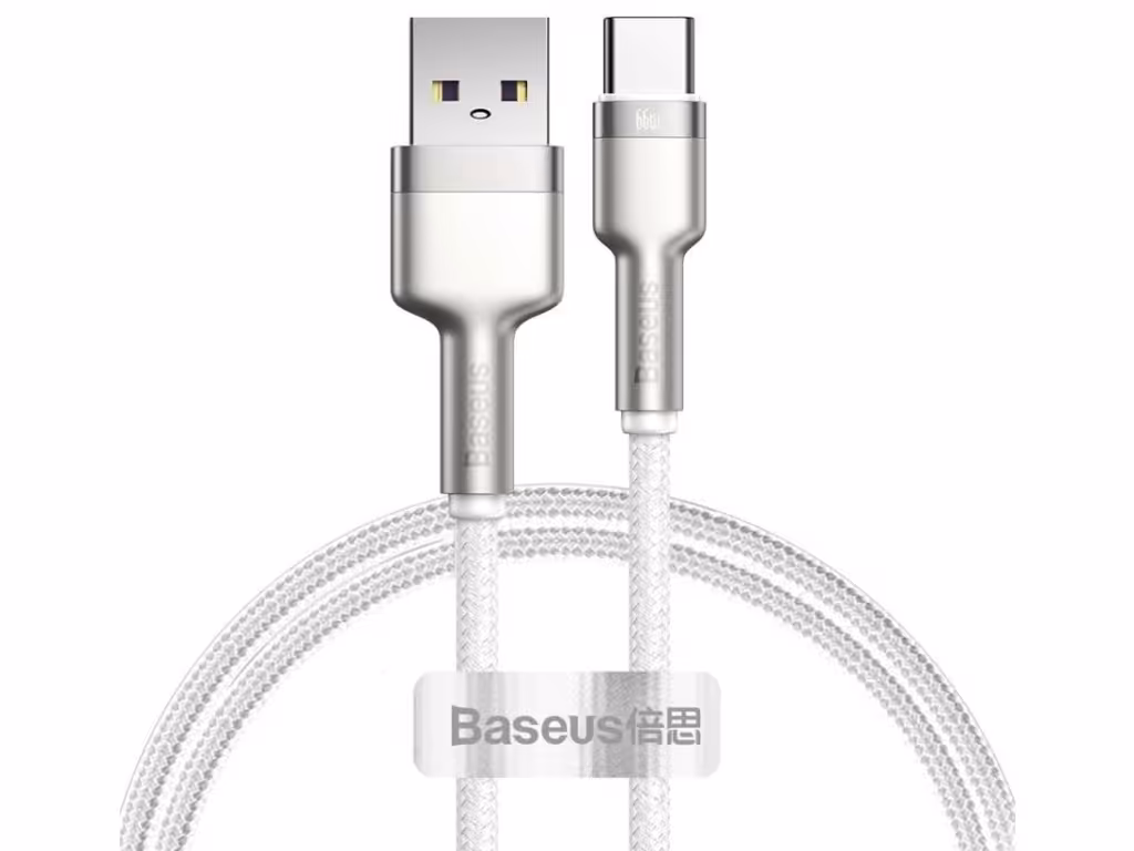 کابل تایپ سی شارژر سریع هوآوی 66 وات بیسوس Baseus Cafule Series Metal Data Cable USB to Type-C 1m CAKF000101
