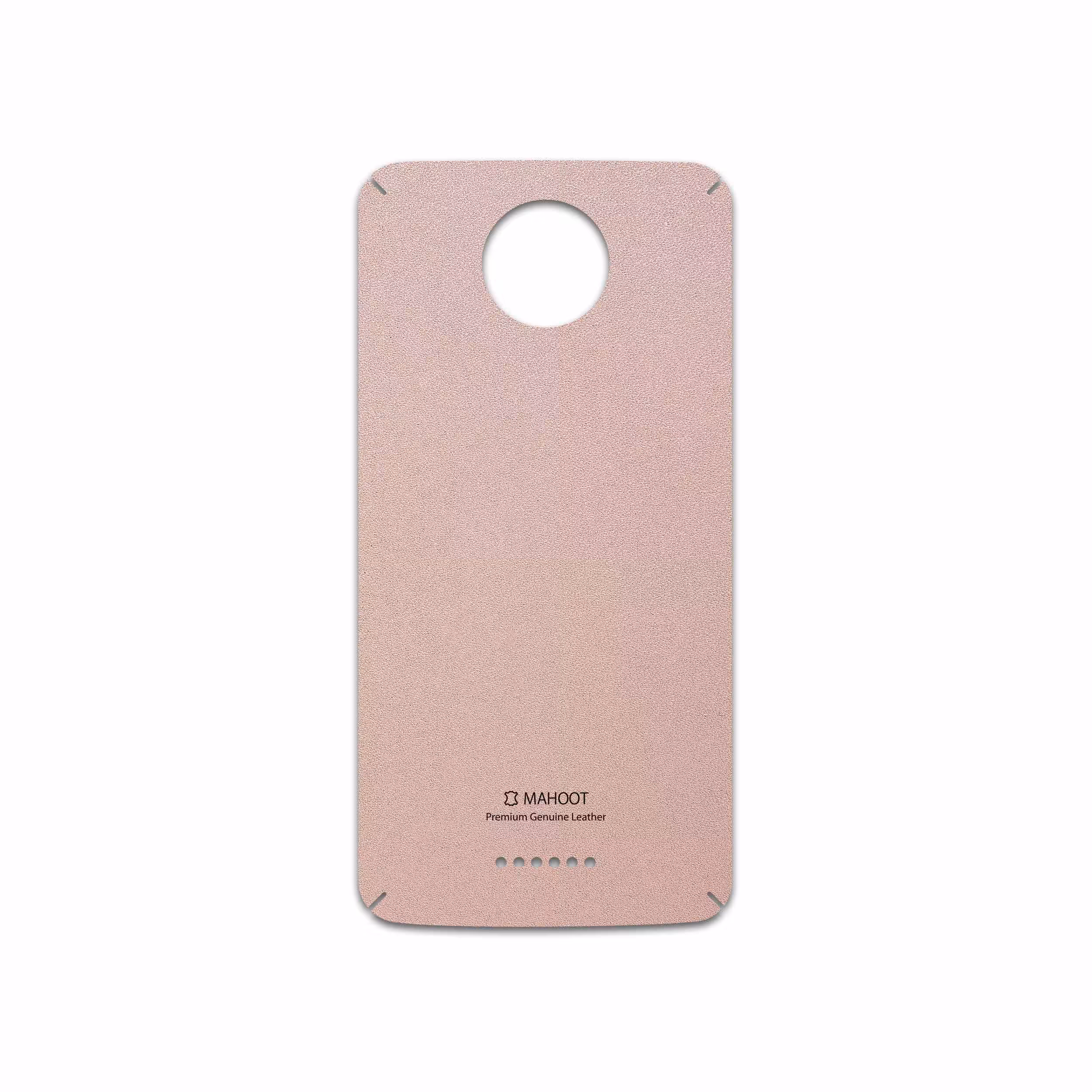 برچسب پوششی ماهوت مدل Rose Gold Leather مناسب برای گوشی موبایل موتورولا Moto C Plus