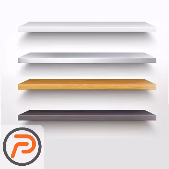 تخته شلف MDF عرض 19 سانتیمتر | طول و رنگ متنوع