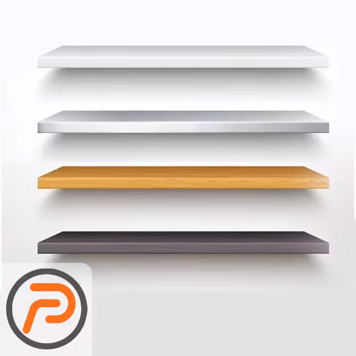 تخته شلف MDF عرض 19 سانتیمتر | طول و رنگ متنوع