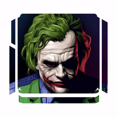 برچسب پلی استیشن 4 اسلیم مدل joker