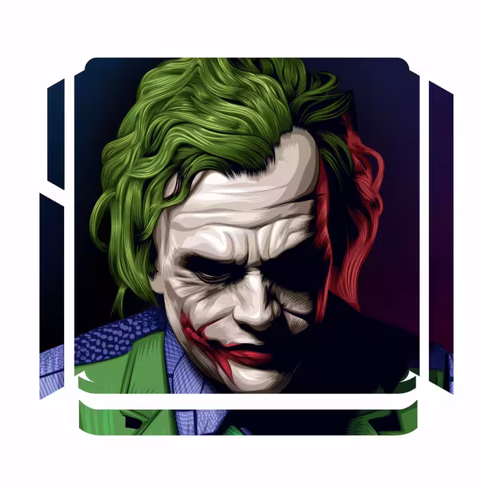 برچسب پلی استیشن 4 اسلیم مدل joker
