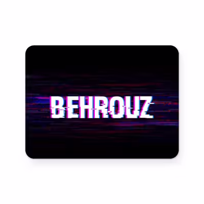 برچسب تاچ پد دسته پلی استیشن 4 ونسونی طرح BEHROUZ