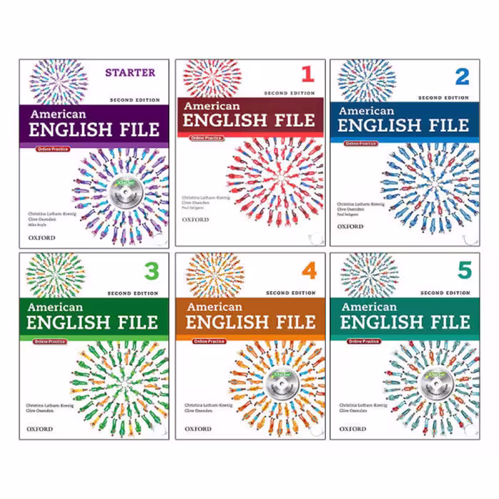 کتاب American English File 2nd Edition اثر جمعی از نویسندگان انتشارات آریونا 6 جلدی
