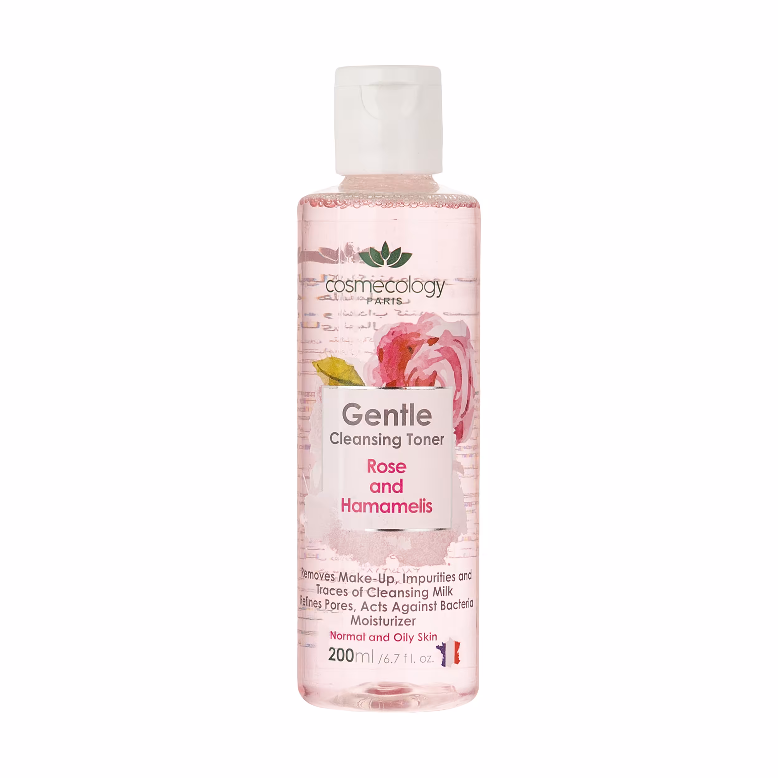 تونر پاک کننده صورت کاسمکولوژی مدل Rose حجم 200 میلی لیتر