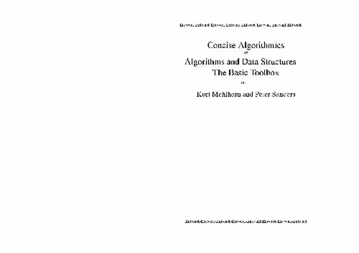 خرید و دانلود نسخه کامل کتاب Concise Algorithmics: The Basic Toolbox