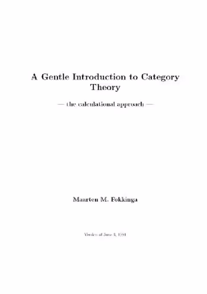خرید و دانلود نسخه کامل کتاب Gentle introduction to category theory