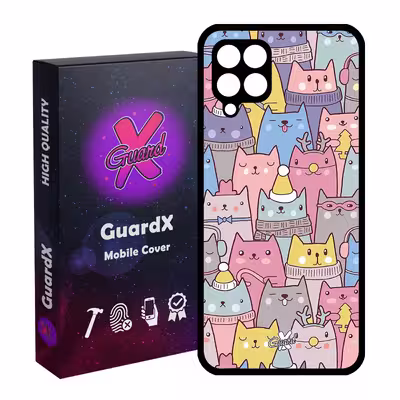 کاور گارد ایکس طرح Cat مدل Glass10074 مناسب برای گوشی موبایل سامسونگ Galaxy M32 4G / F22