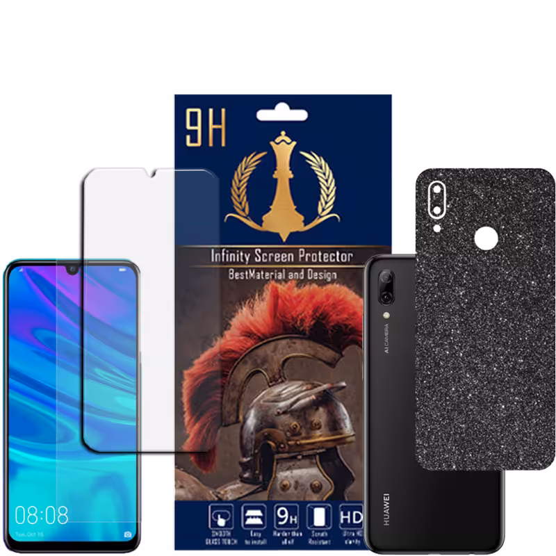برچسب پوششی اینفینیتی مدل PRO MAX مناسب برای گوشی موبایل هوآوی P SMART 2019 به همراه محافظ صفحه نمایش