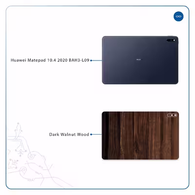 برچسب پوششی ماهوت مدل Dark Walnut Wood مناسب برای تبلت هوآوی Matepad 10.4 2020 BAH3-L09
