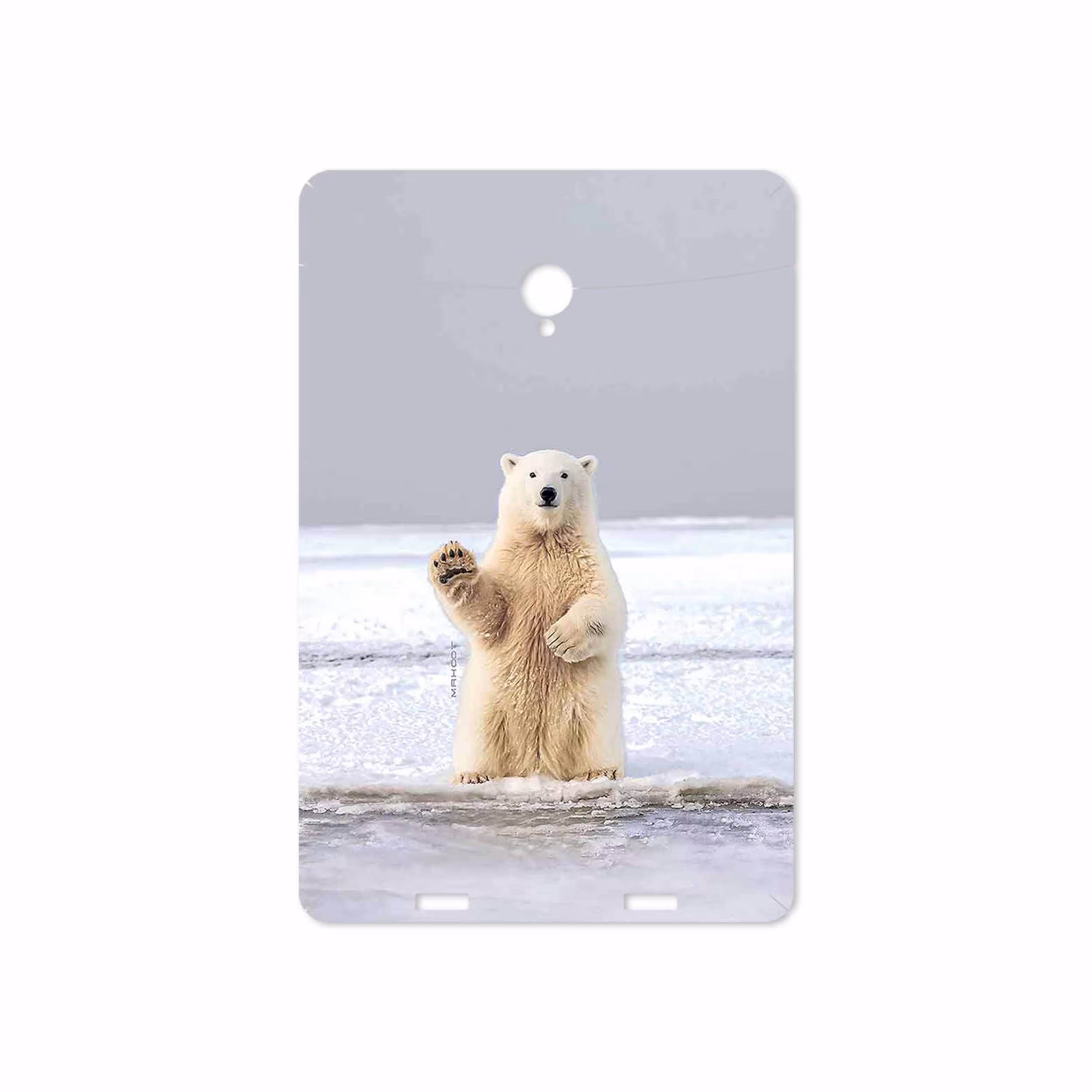 برچسب پوششی ماهوت مدل Polar bear مناسب برای تبلت وریکو Unipad