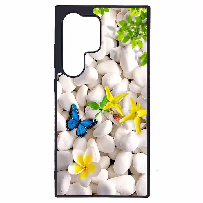 کاور طرح پروانه کد G-168 مناسب برای گوشی موبایل سامسونگ Galaxy S24 Ultra | دیجی قاب دونی