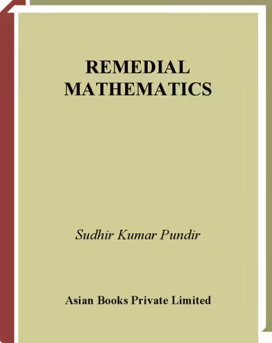 خرید و دانلود نسخه کامل کتاب Remedial Mathematics