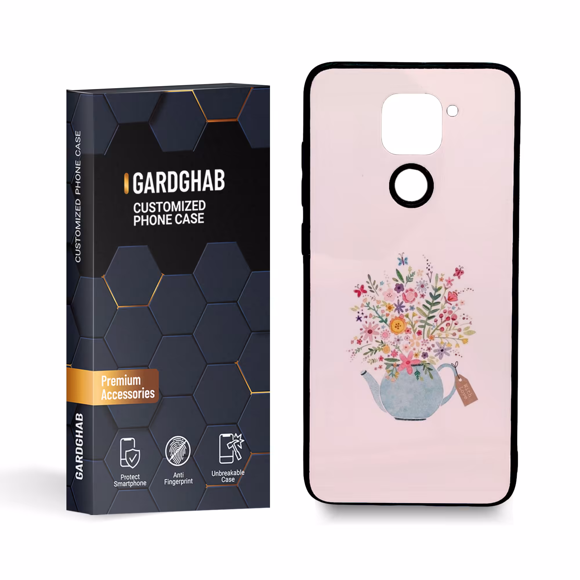 کاور گارد قاب مدل گل مناسب برای گوشی موبایل شیائومی redmi note9
