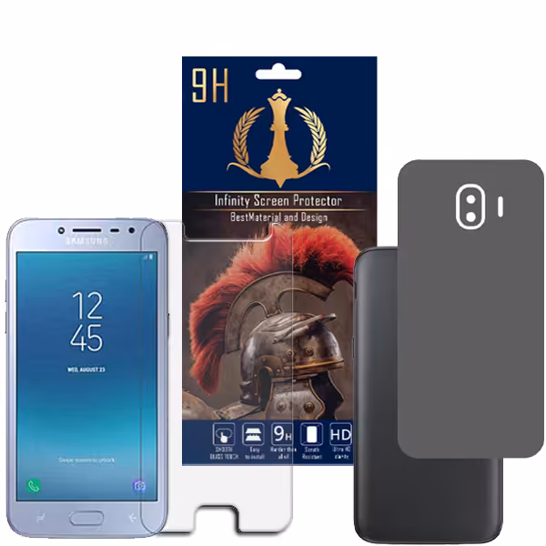 برچسب پوششی اینفینیتی مدل PRO MAX مناسب برای گوشی موبایل سامسونگ Galaxy J2 PRO 2018 به همراه محافظ صفحه نمایش