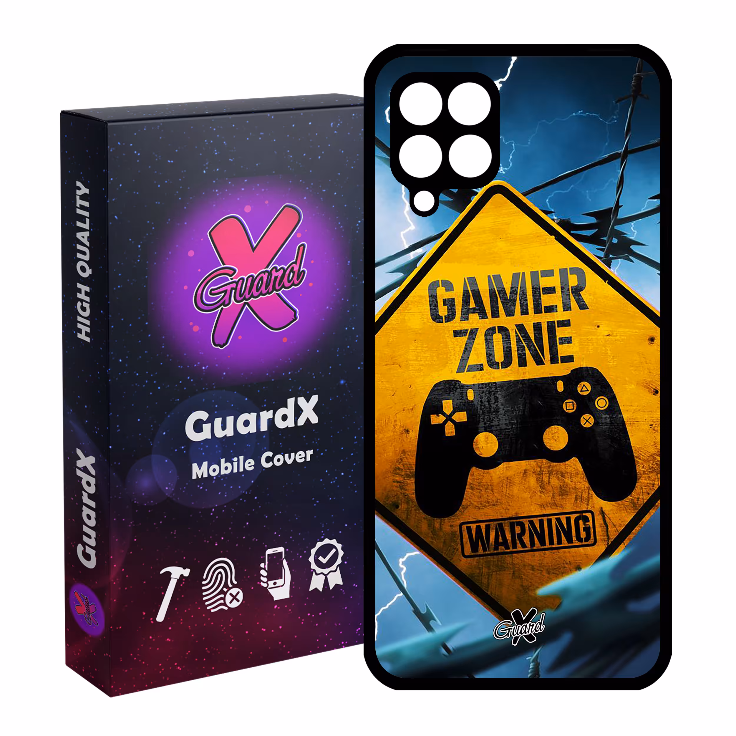 کاور گارد ایکس طرح Gamer مدل Glass10015 مناسب برای گوشی موبایل سامسونگ Galaxy A22 4G