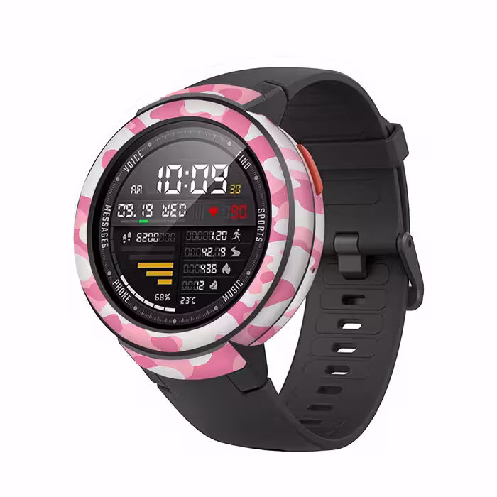 برچسب ماهوت طرح Army Pink مناسب برای ساعت هوشمند شیایومی Amazfit Verge