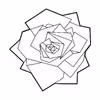 دیوارکوب مدل گل رز شکسته