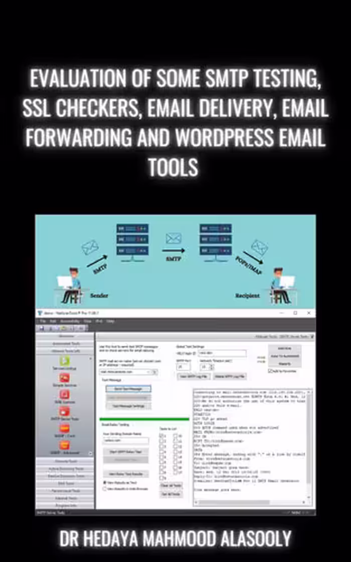خرید و دانلود نسخه کامل کتاب Evaluation of Some SMTP Testing, SSL Checkers, Email Delivery, Email Forwarding and WP Email Tools