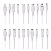 کابل تبدیل USB به microUSB دنمن مدل D01V طول 1 متر بسته 10 عددی