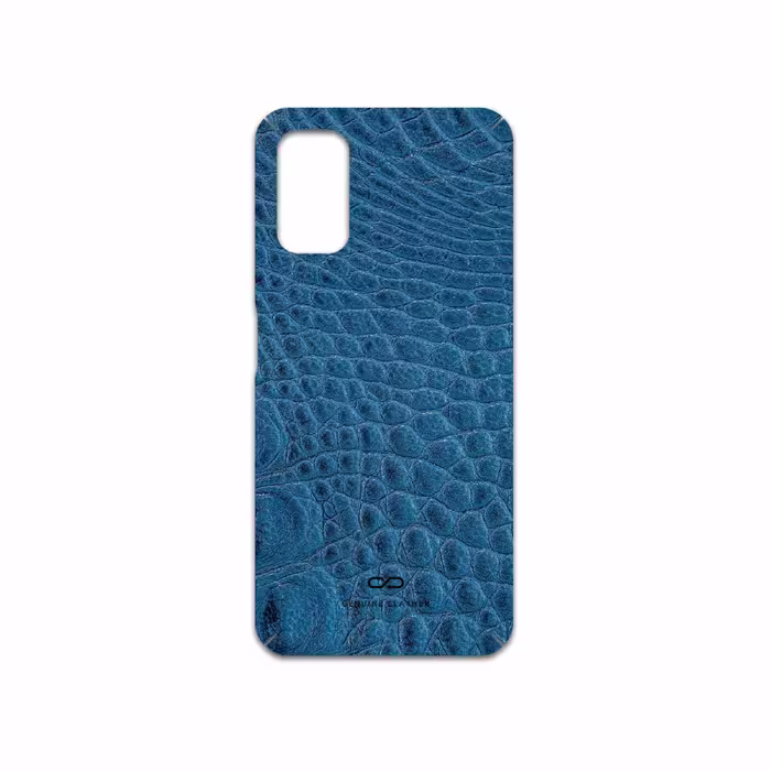 برچسب پوششی ماهوت مدل Blue-Crocodile-Leather مناسب برای گوشی موبایل شیائومی Poco M3 Pro 5G