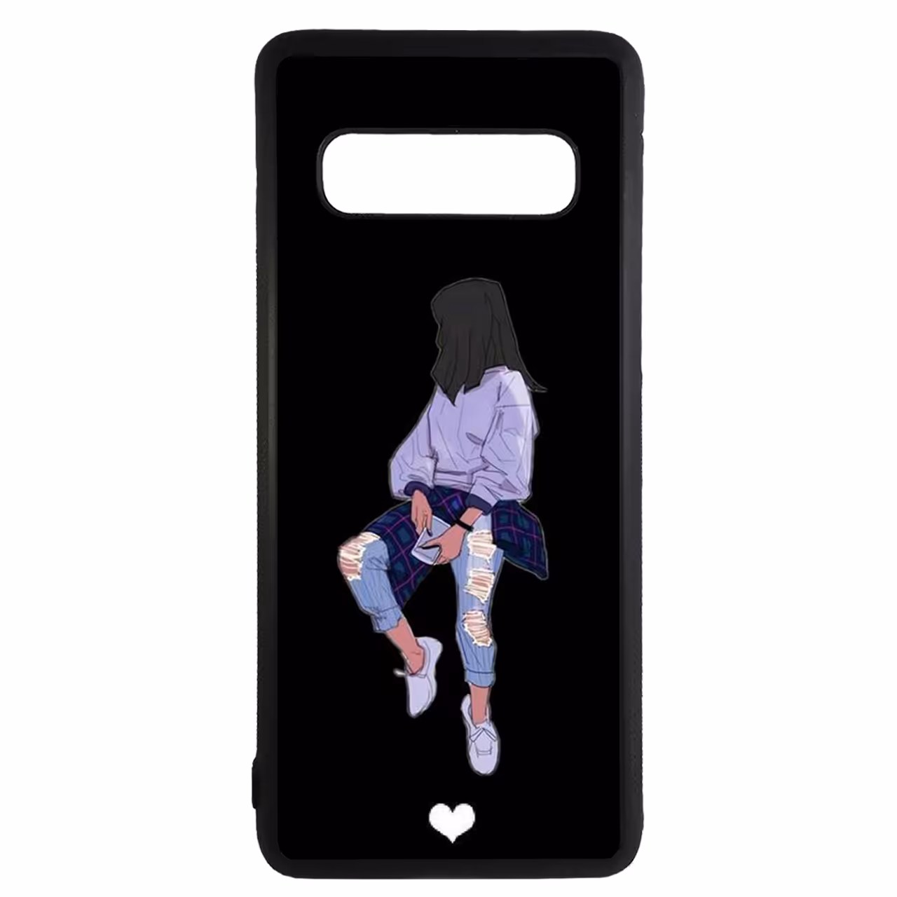 کاور طرح دختر کد 11050646 مناسب برای گوشی موبایل سامسونگ galaxy s10 plus