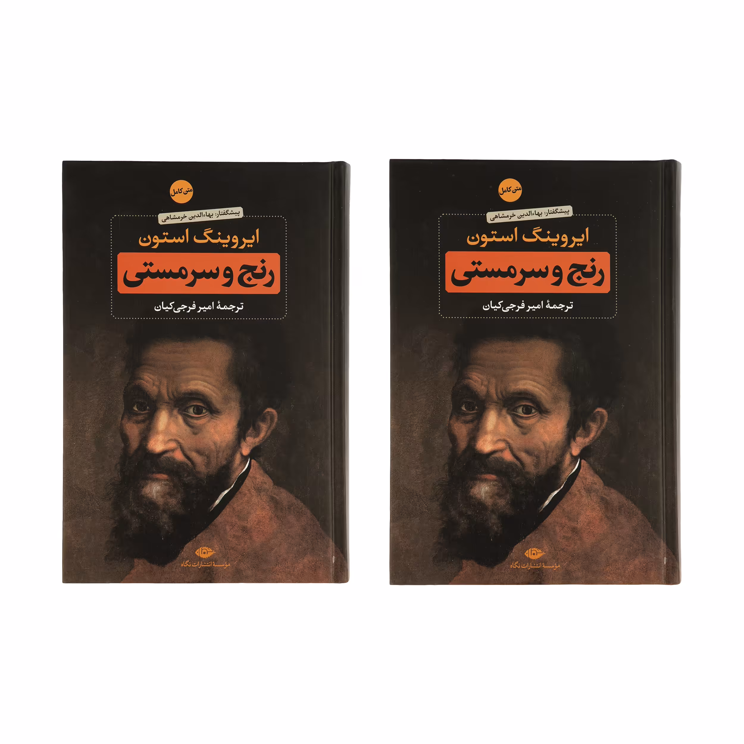 کتاب رنج و سرمستی اثر ایروینگ استون نشر نگاه دو جلدی