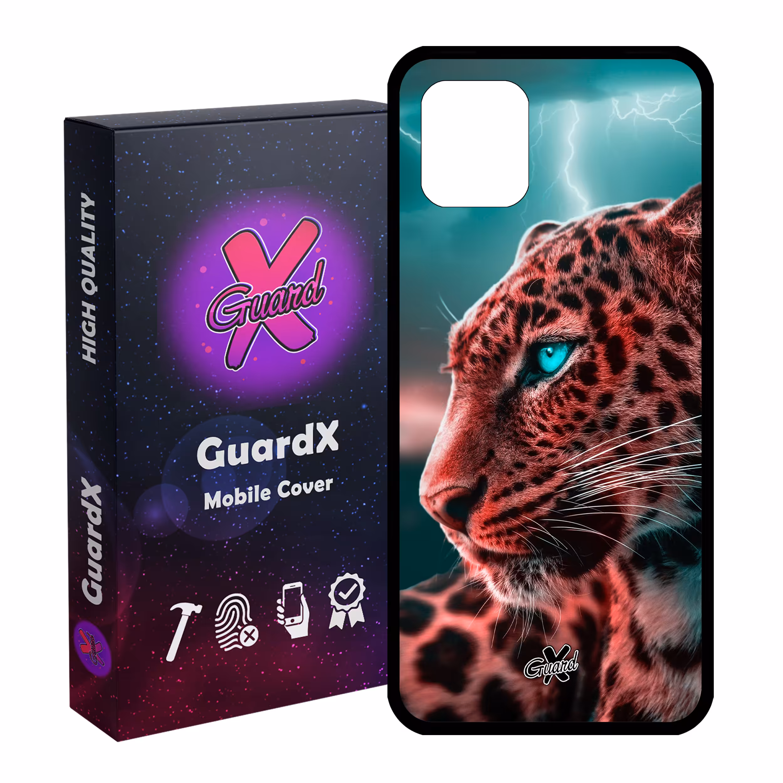 کاور گارد ایکس طرح پلنگ مدل Glass10233 مناسب برای گوشی موبایل سامسونگ Galaxy Note 10 Lite