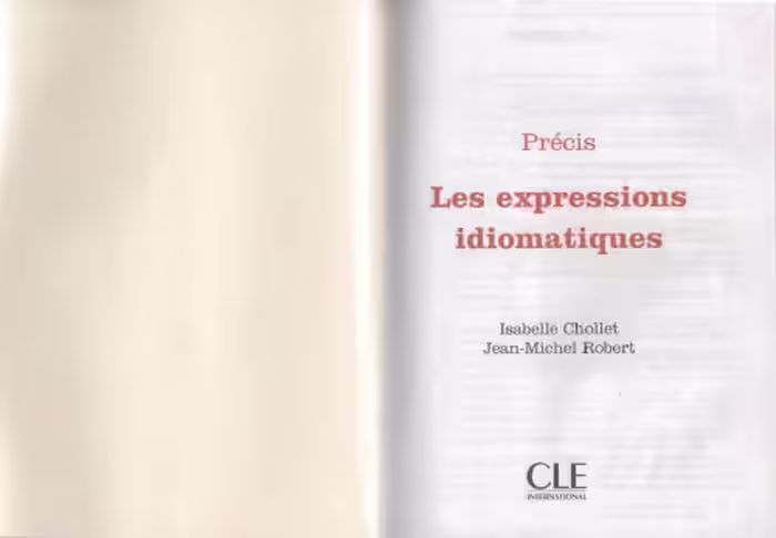 خرید و دانلود نسخه کامل کتاب Les expressions idiomatiques